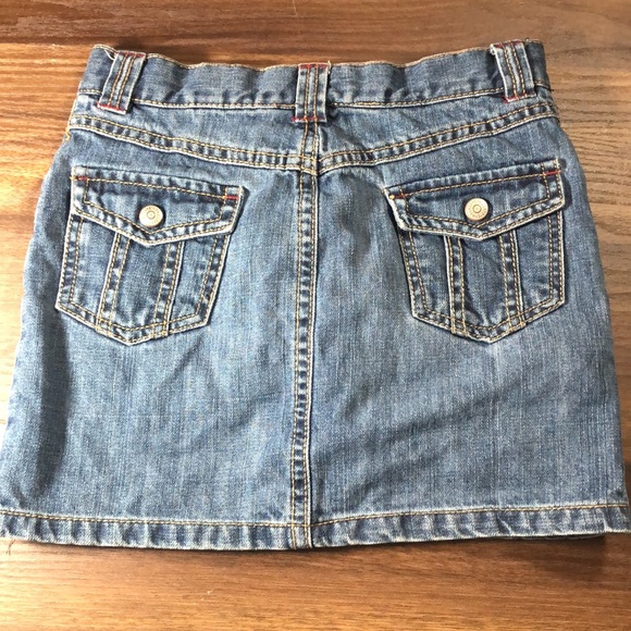 Gymboree dark denim jean skirt w/shorts - Picture 3 of 4
